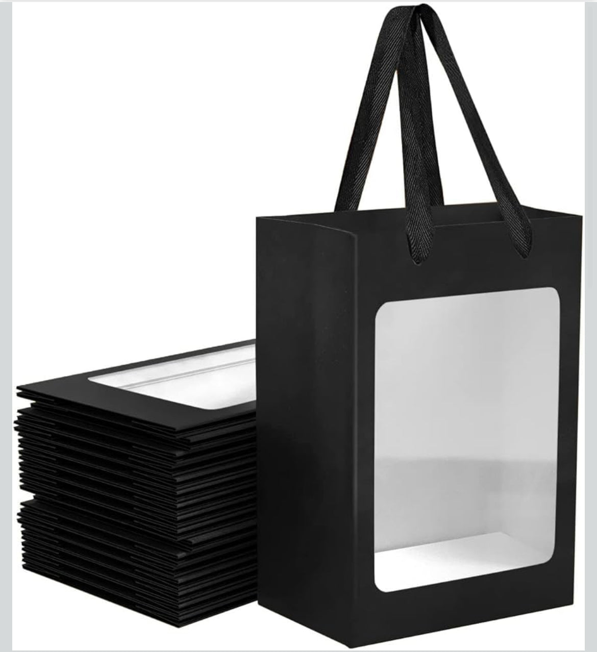 Paper bag with window (12pcs)