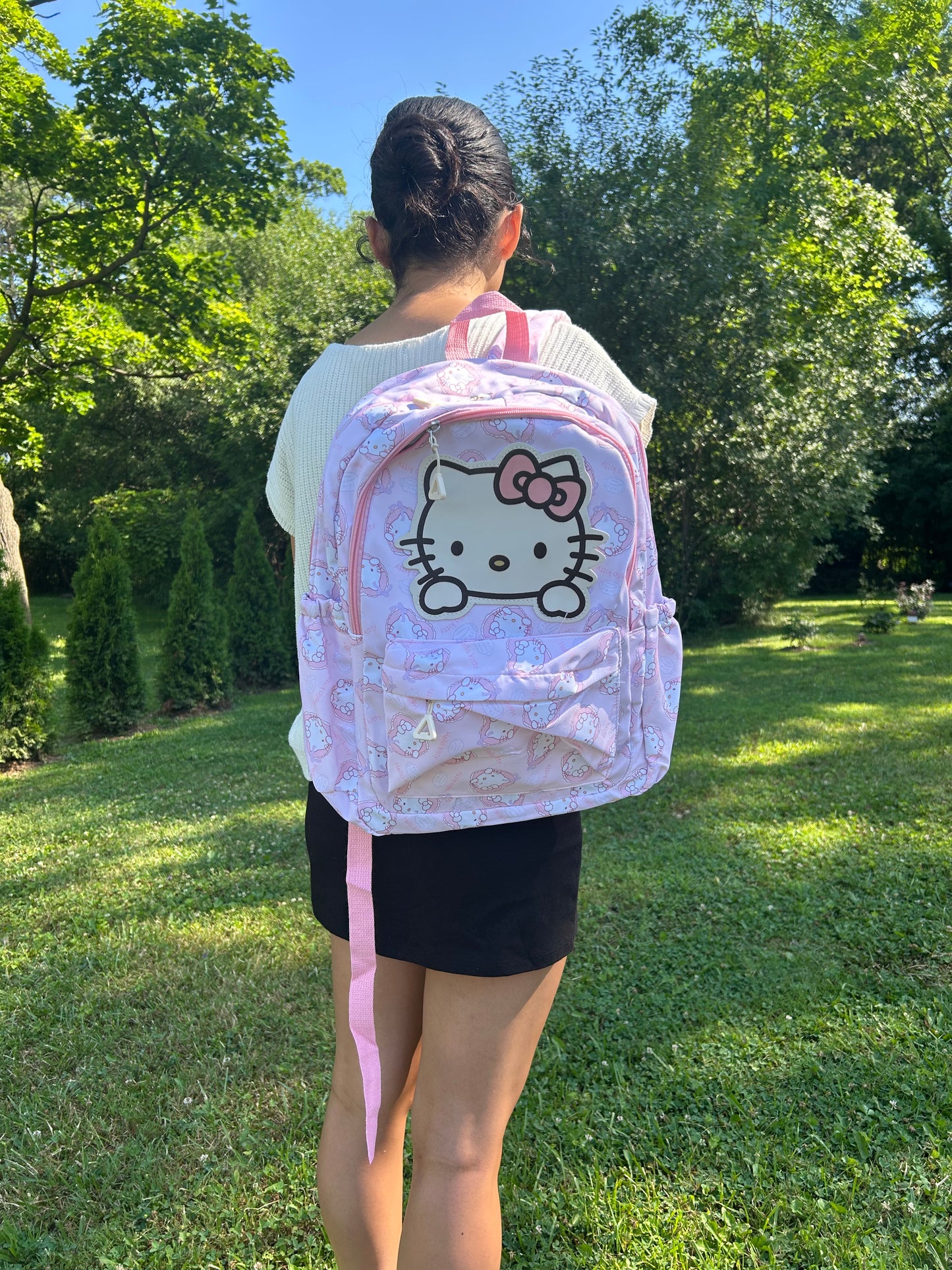 Hk pink backpack