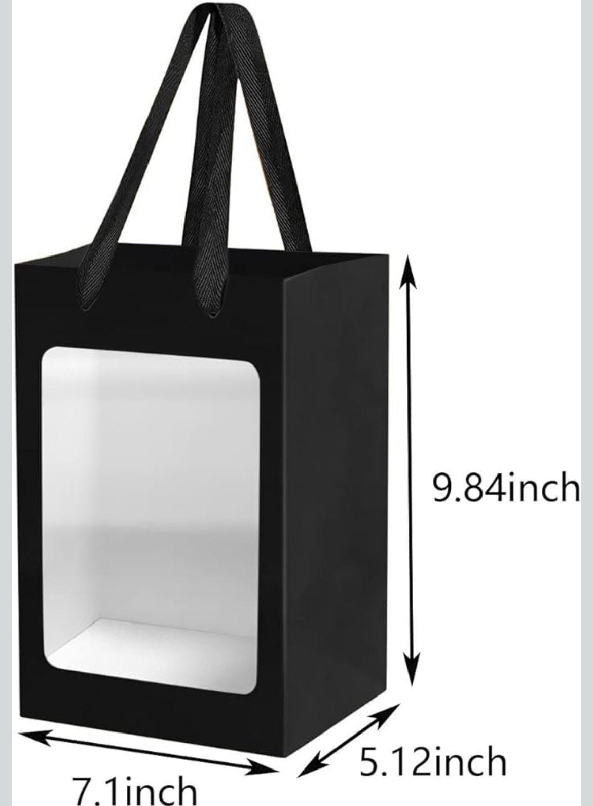 Paper bag with window (12pcs)