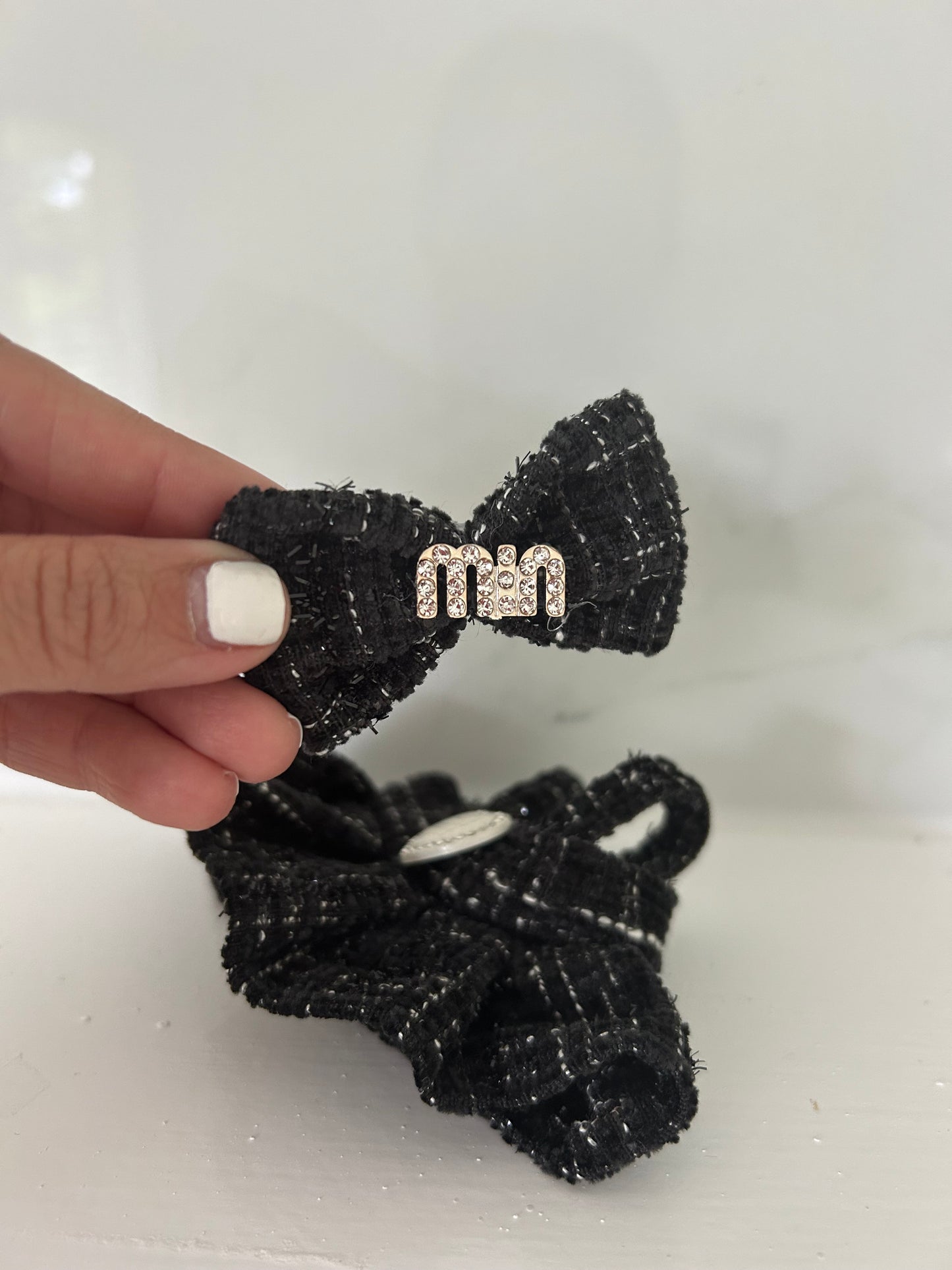 Meow meow black dress/bow