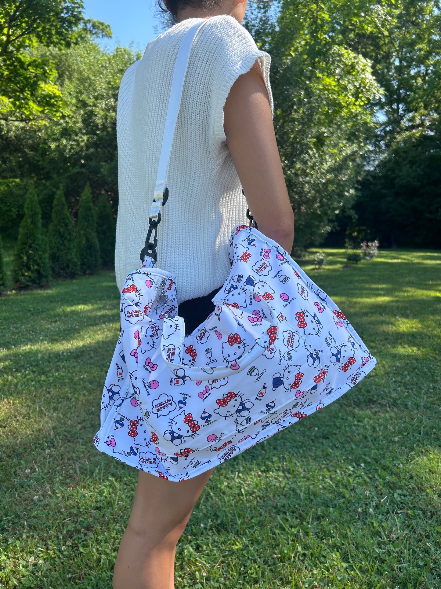 Hk white bag