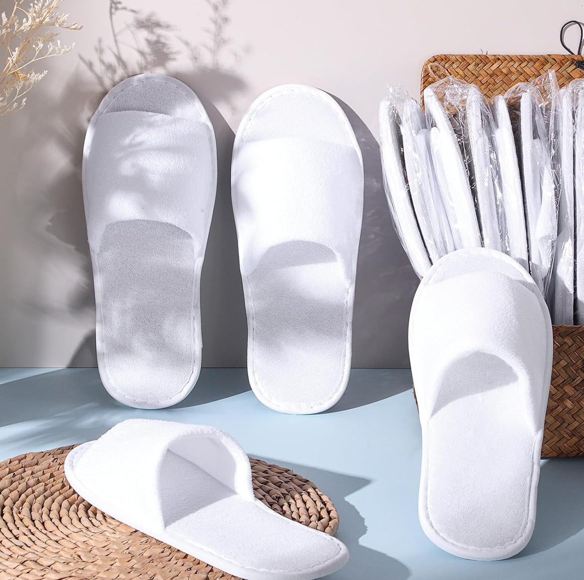 Custom slippers add text