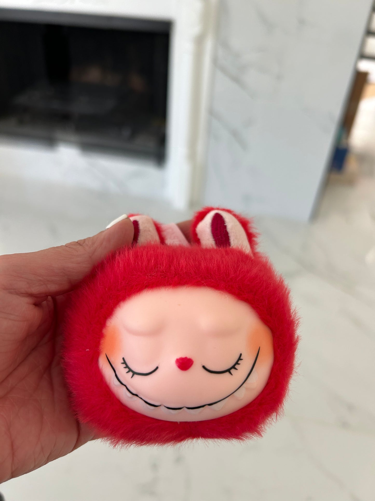 Lafufu head keychain music/light