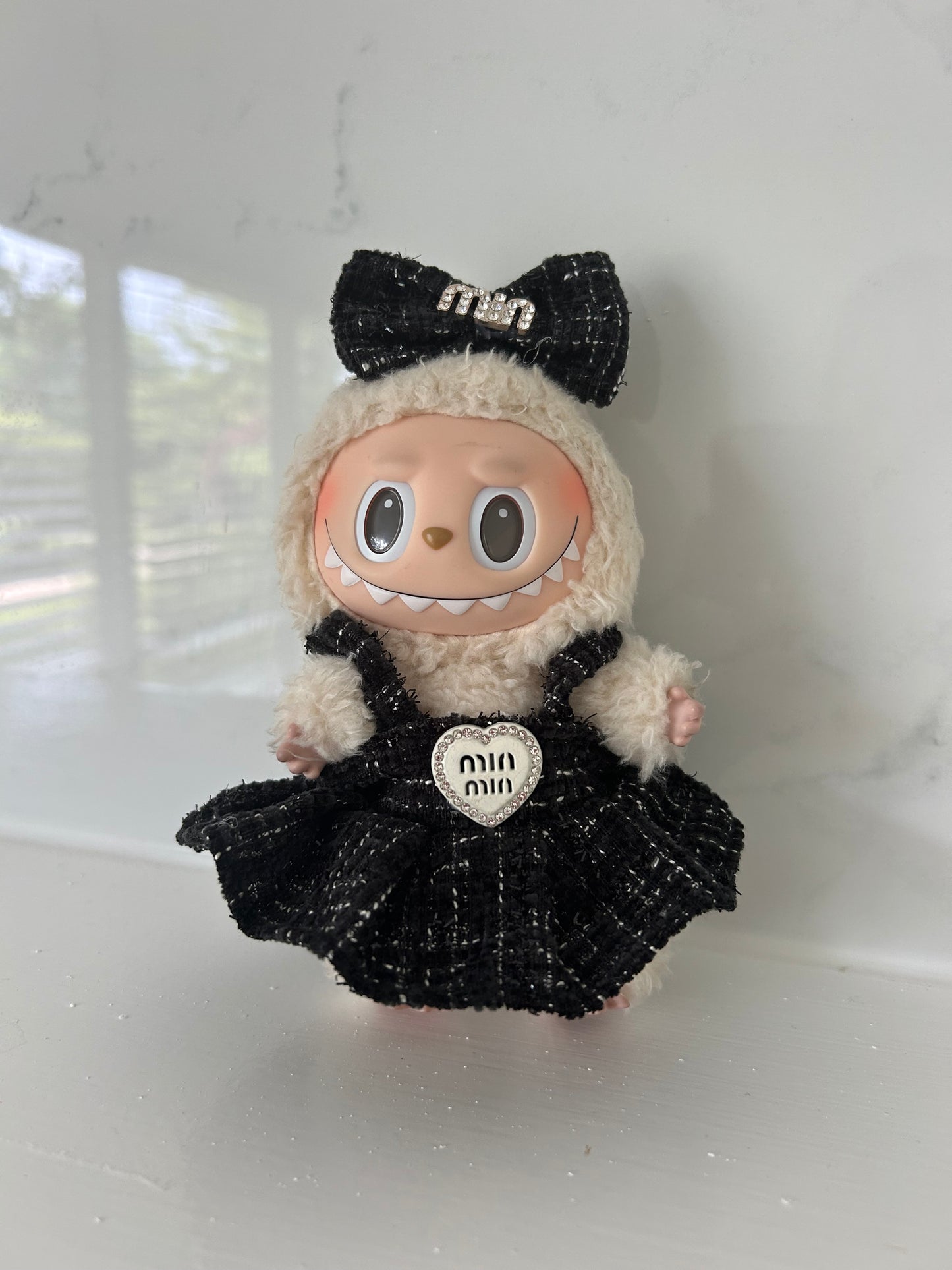 Meow meow black dress/bow