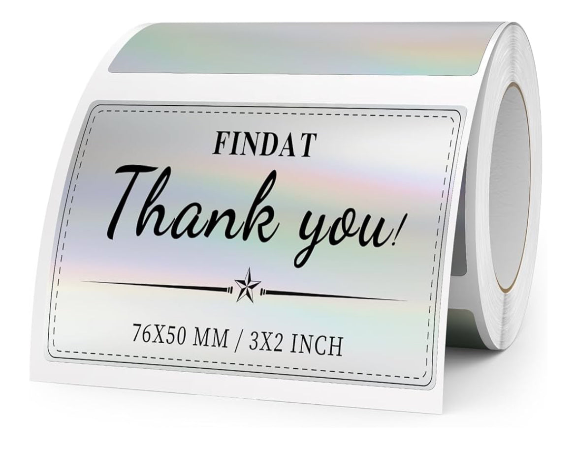 3x2 thermal label holographic