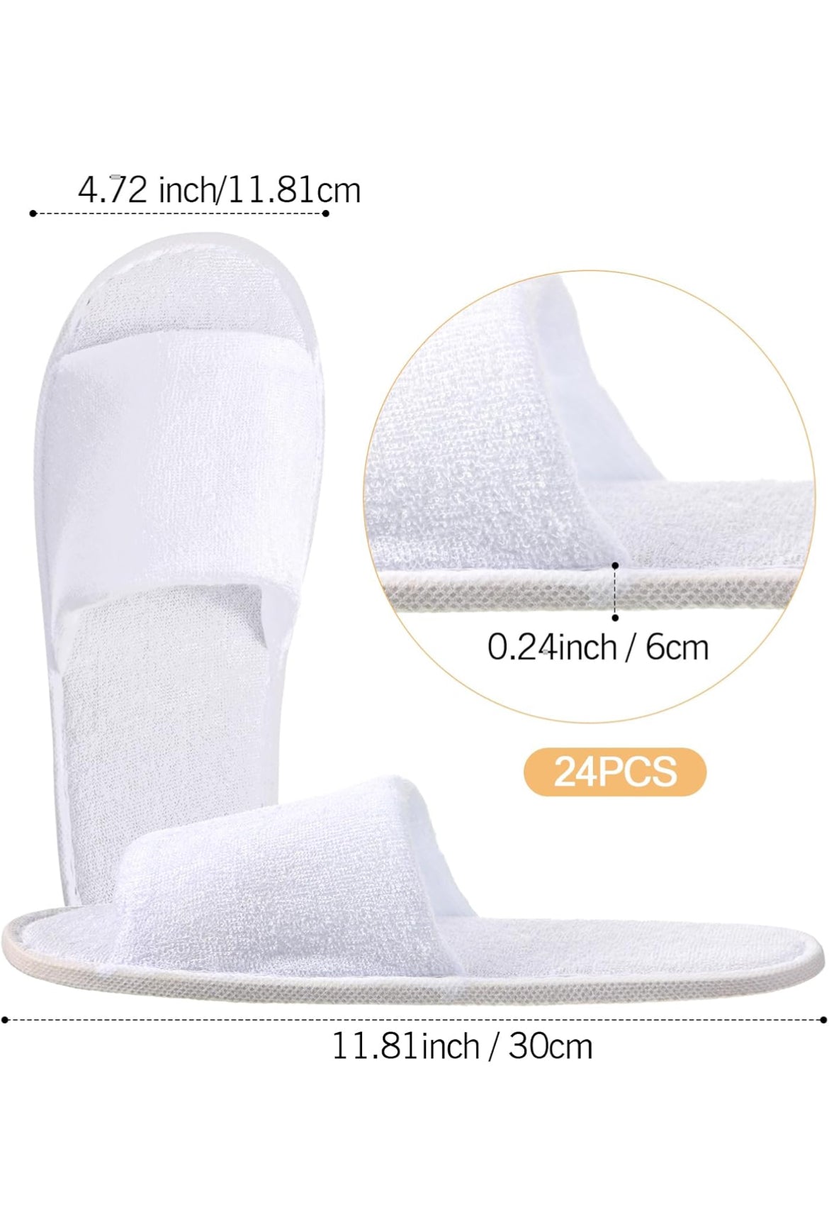 Custom slippers add text