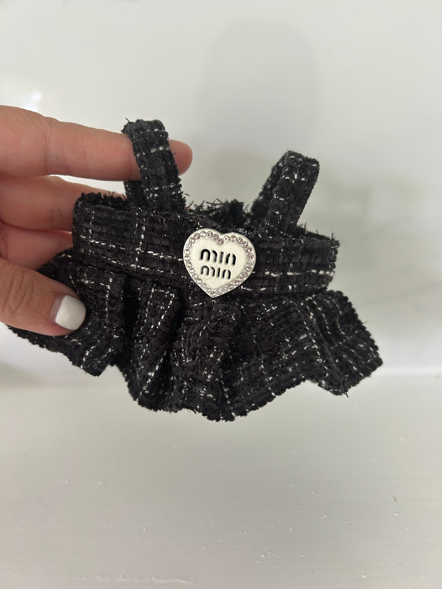 Meow meow black dress/bow