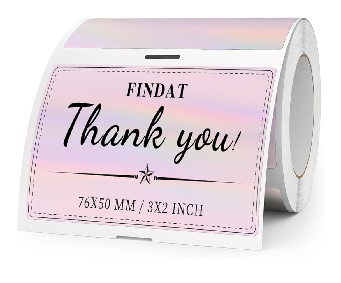 3x2 thermal label holographic