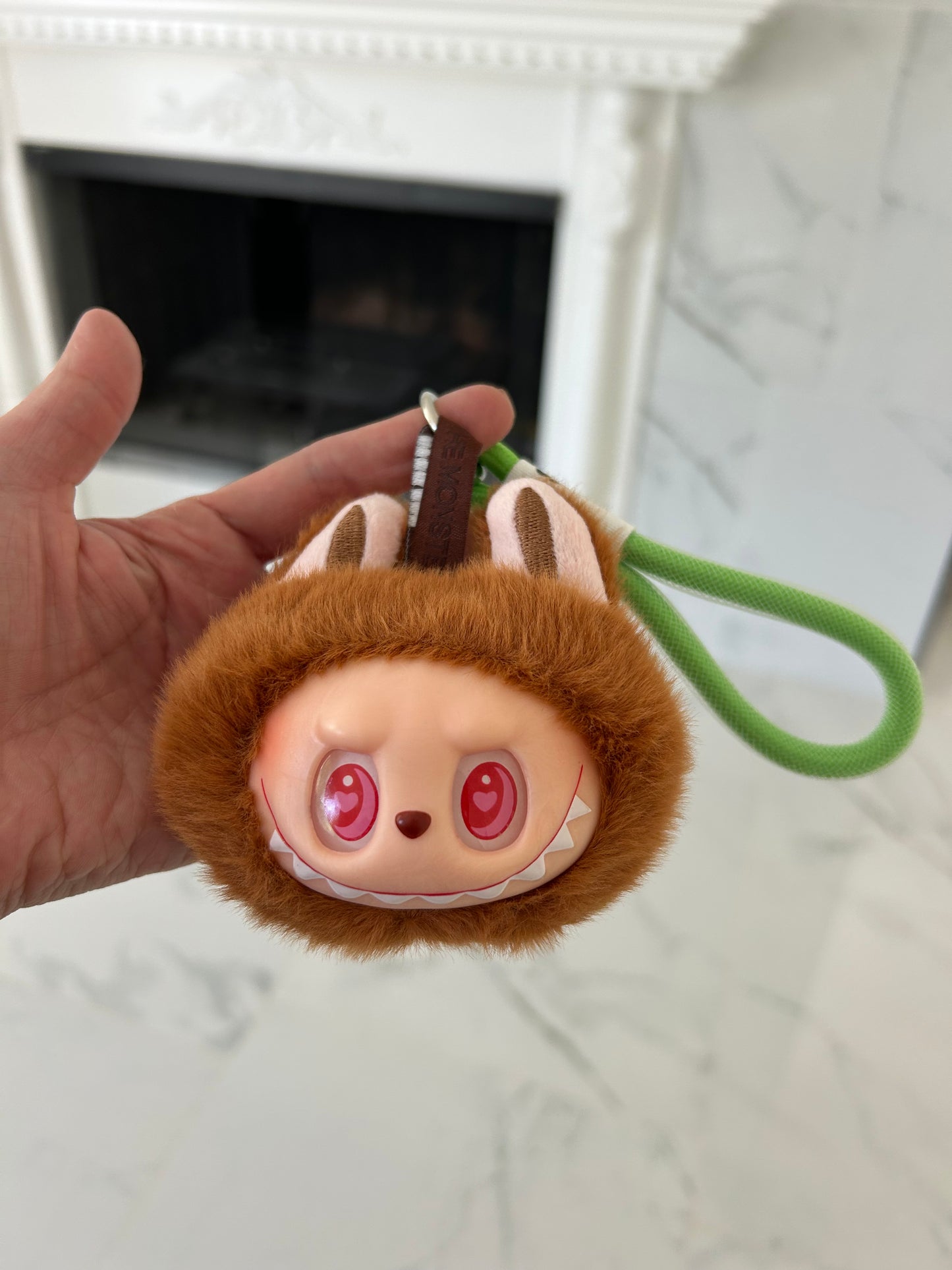 Lafufu head keychain music/light