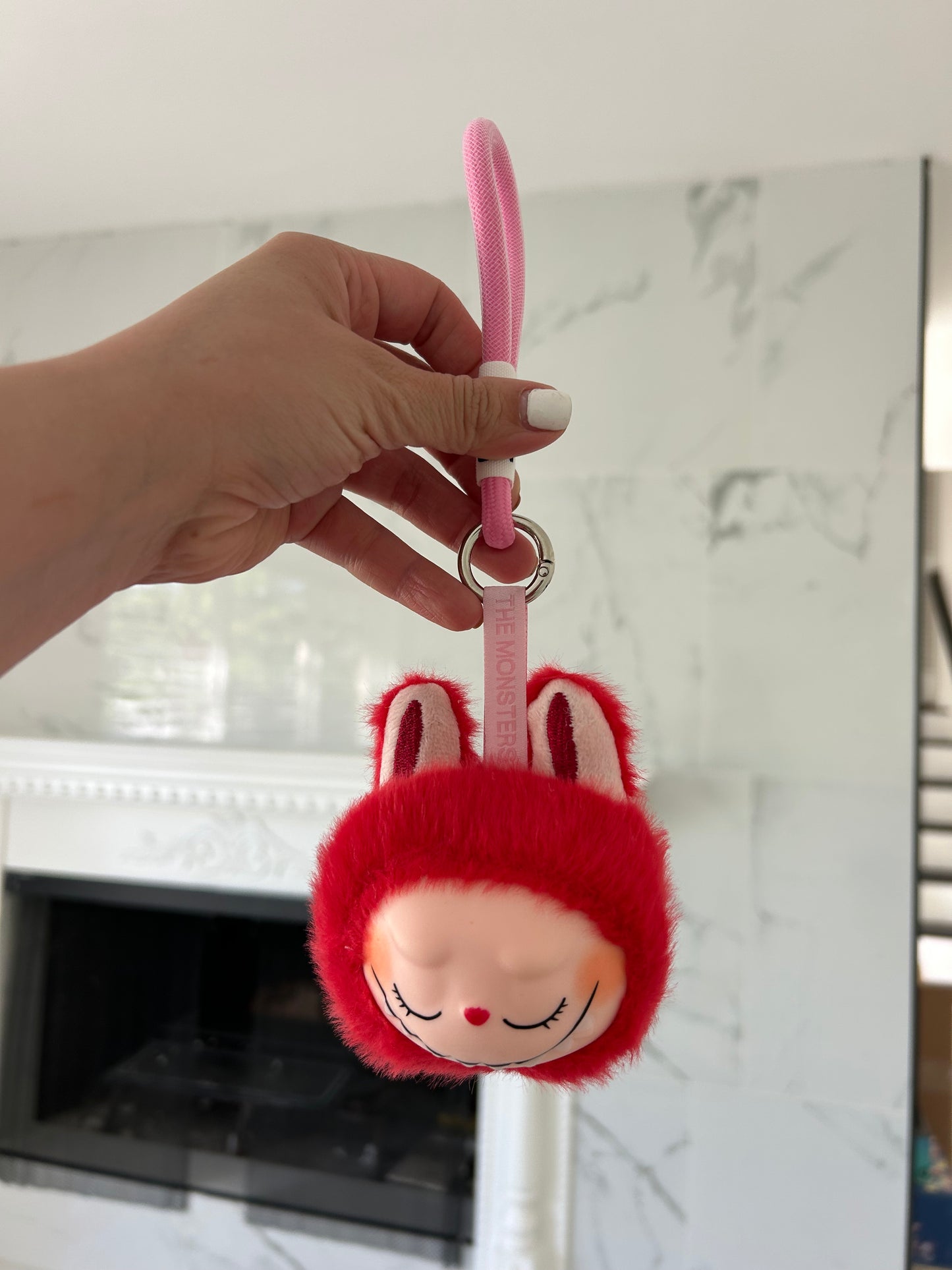 Lafufu head keychain music/light