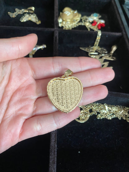 San Judas/Saint Jude heart pendant