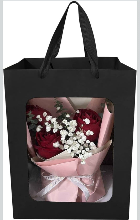 Paper bag with window (12pcs)