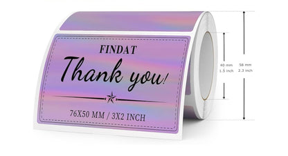 3x2 thermal label holographic