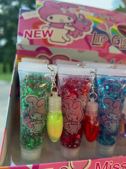 Lip gloss with keychain